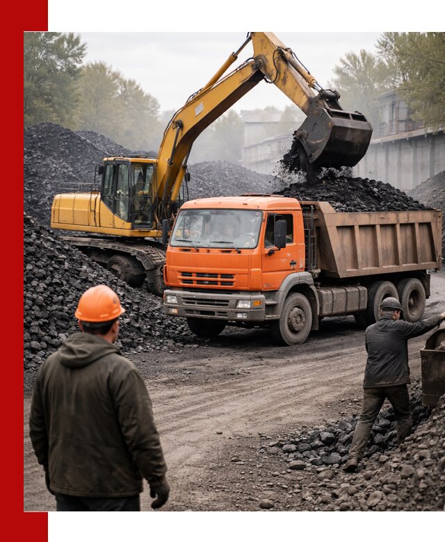 Доставка угля автотранспортом в Коркине быстро и выгодно
