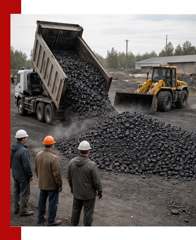 Доставка угля антрацита в Коркине с самосвалами и погрузкой