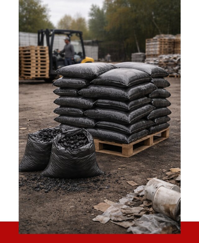 Купить уголь в мешках с доставкой в Коркине от 7786 р. | ПРОНЕРУДКрк