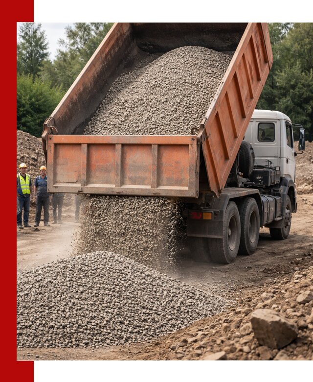 Доставка сыпучих материалов самосвалом в Коркине быстро и надежно