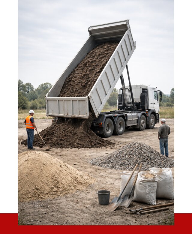 Доставка самосвалом 30 кубов в Коркине от 8824 р. | ПРОНЕРУДКрк