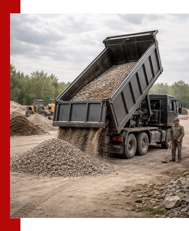 Доставка самосвалом 30 м3 по выгодным ценам в Коркине