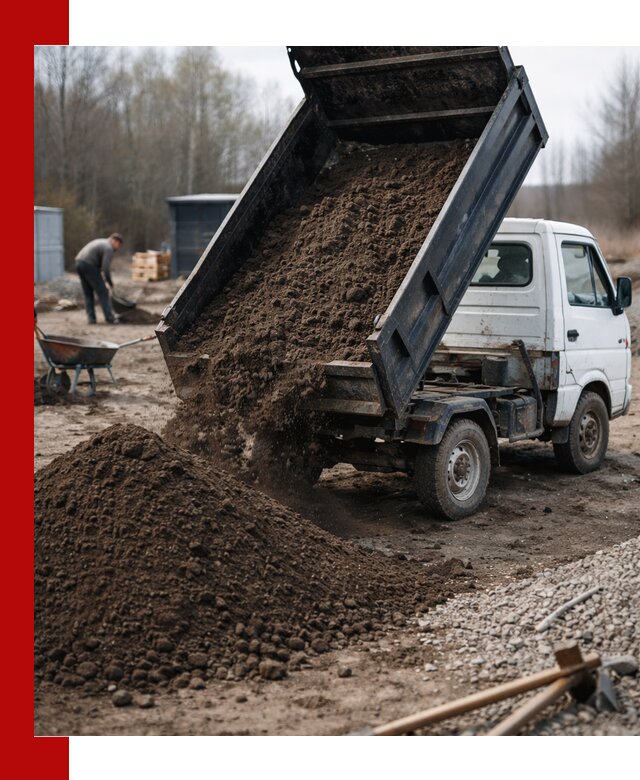 Аренда минисамосвала в Коркине для доставки сыпучих материалов