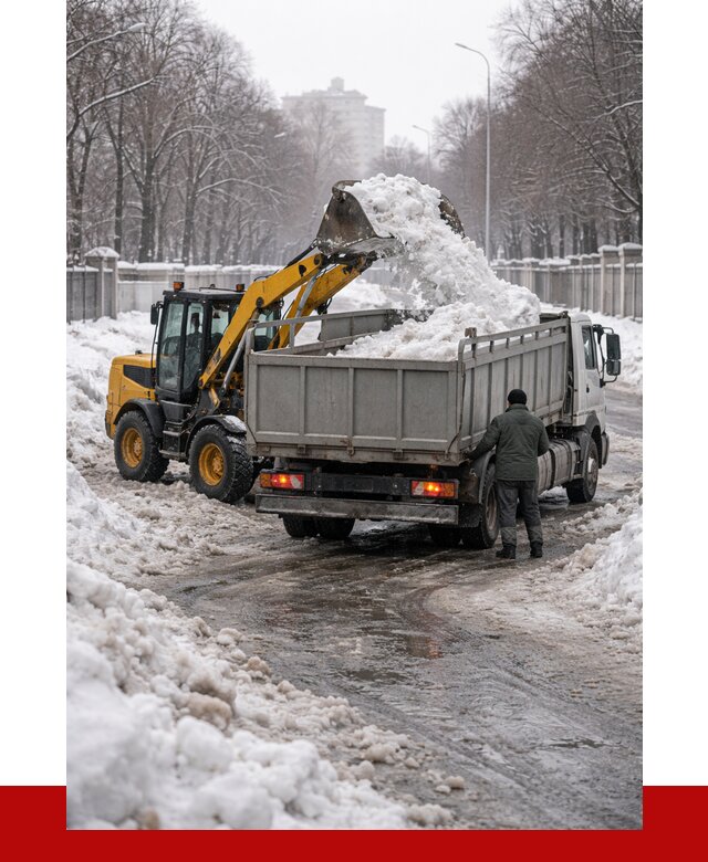 Вывоз снега с погрузкой в Коркине от 3633 р. ПРОНЕРУДКрк