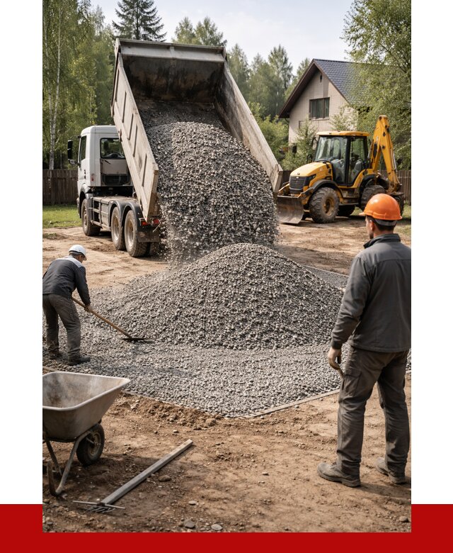 Отсыпка участка щебнем в Коркине от 6748 р. ПРОНЕРУДКрк